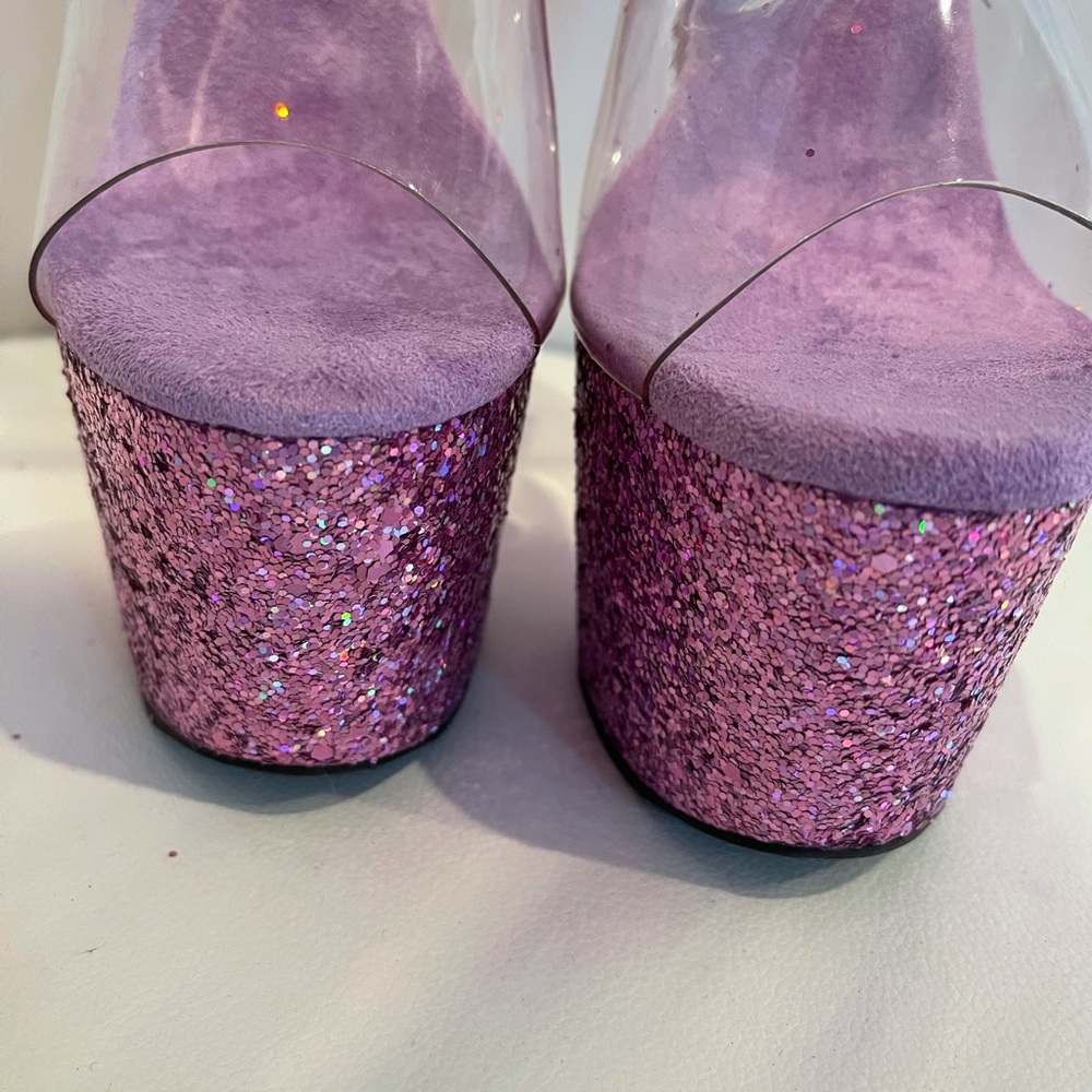 New Lavender Pleaser Heels Size 7 - Picture 3 of 6
